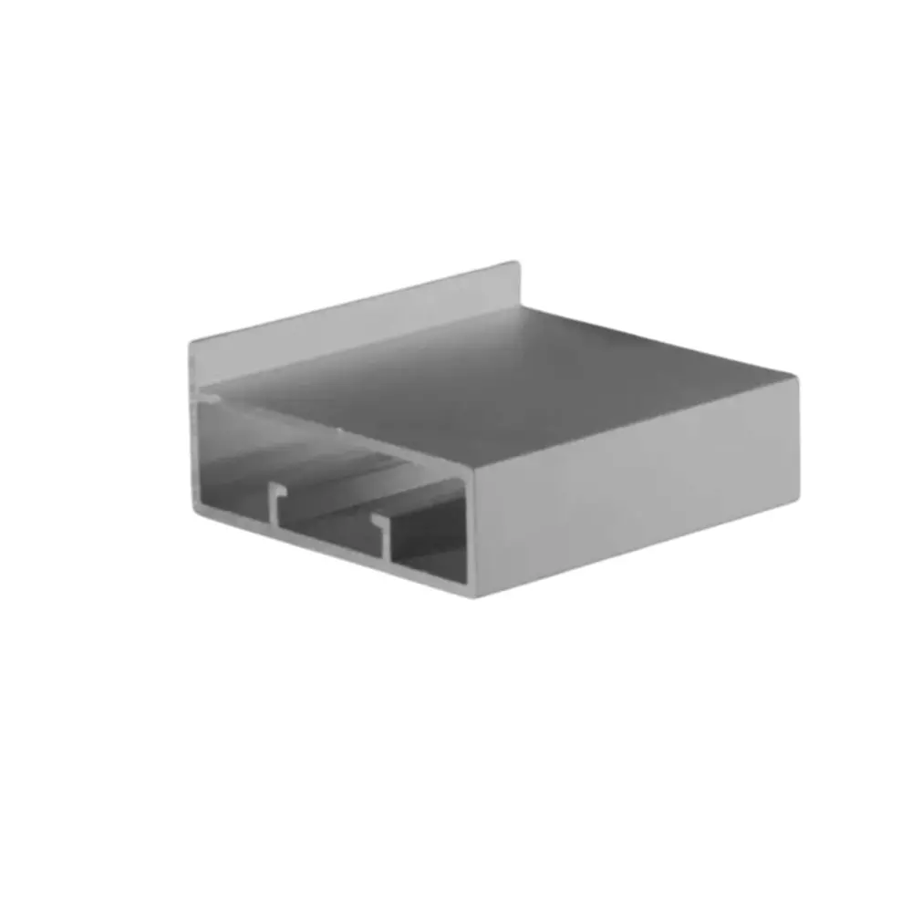 Godrej Glass Shutter  Slimline Aluminum Profiles for Glass 45 mm (2 inch) Graphite Grey, 3839