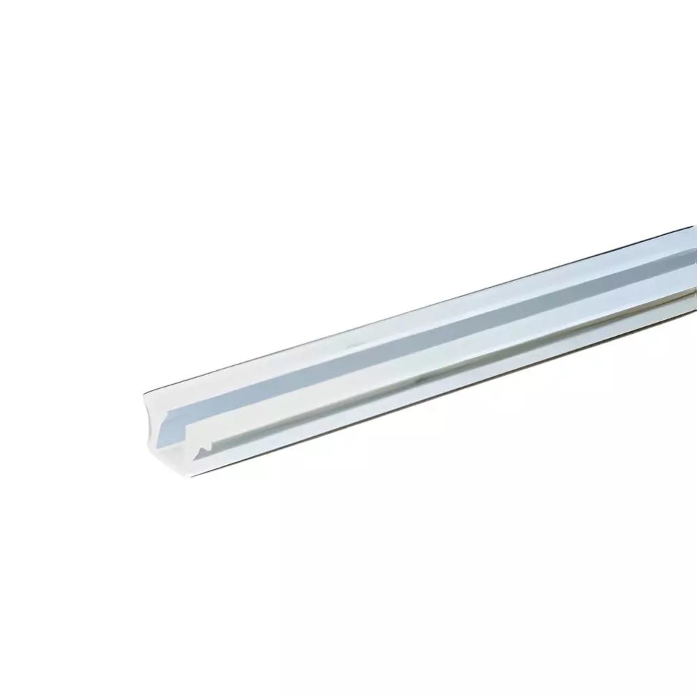 Ebco Aluminium Profile Rail Anodised Silver Finish and Length 3 m for Sliding Cabinet Shutter Fitting, SCF-A1-3M