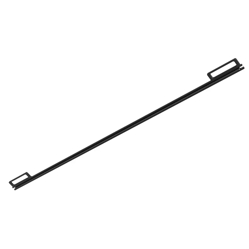 Hafele Wooden Door Handle Profile Linoza 3 Series 1200 mm Length 26 mm Depth 50 mm Width Aluminium Material Black Finish Color, 126.36.176