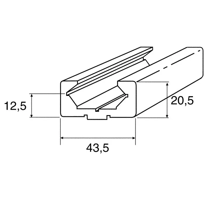 FlexLink Silver Aluminium, XCLP 3X44