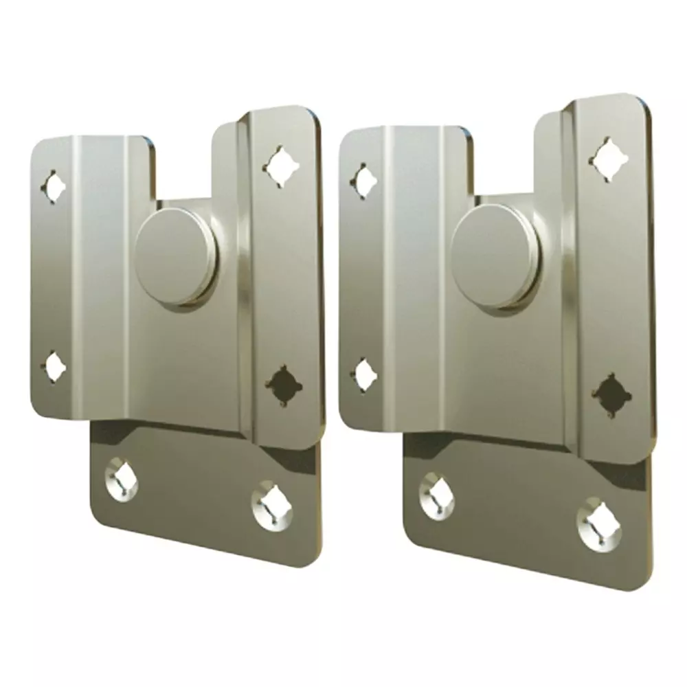 Ebco Hanger Bracket Heavy Duty Zinc Yellow Finish, Load Capacity 150 Kg, HBK-HD (Set of 2)