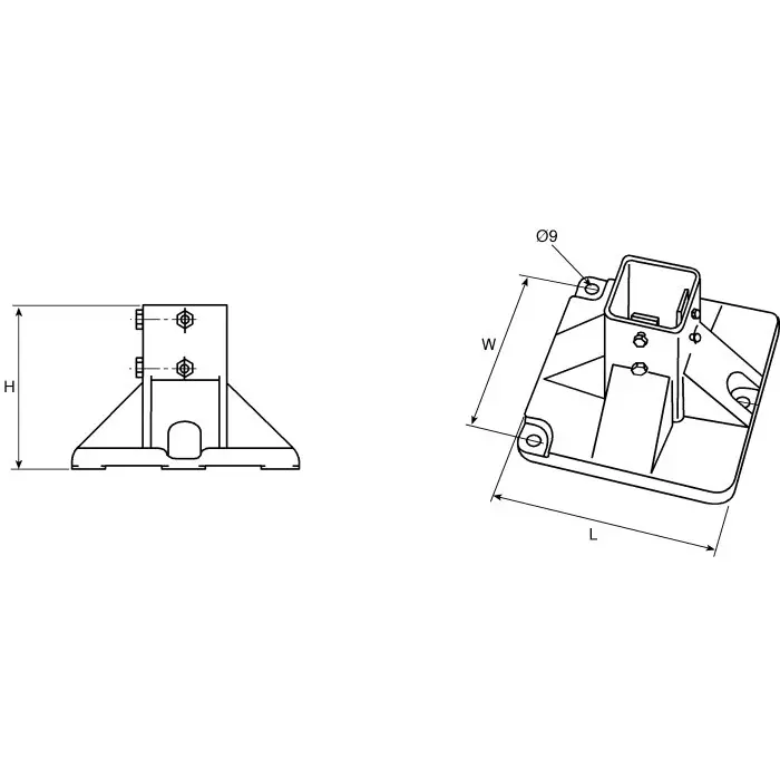 FlexLink Base Plate 11 mm Groove, XCFF 64X210