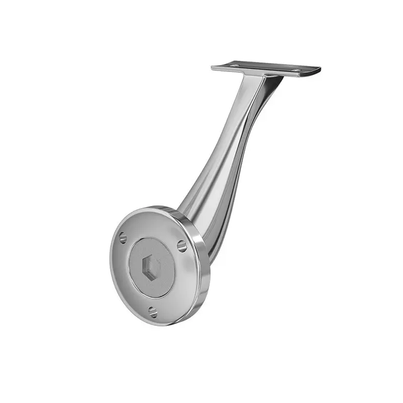 AIDO XL-C Rail Bracket Curve SS Polished Modular Design 50.8 mm, XL-C 9202