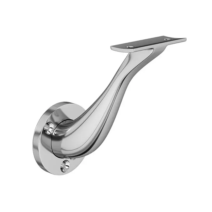 AIDO XL-C Rail Bracket Curve SS Polished Modular Design 50.8 mm, XL-C 9202
