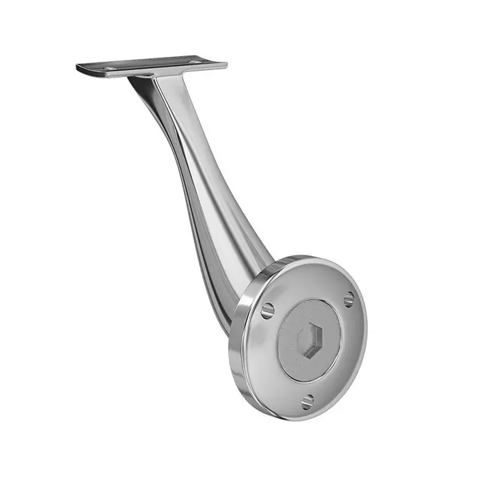 AIDO XL-C Rail Bracket Curve SS Polished Modular Design 50.8 mm, XL-C 9202