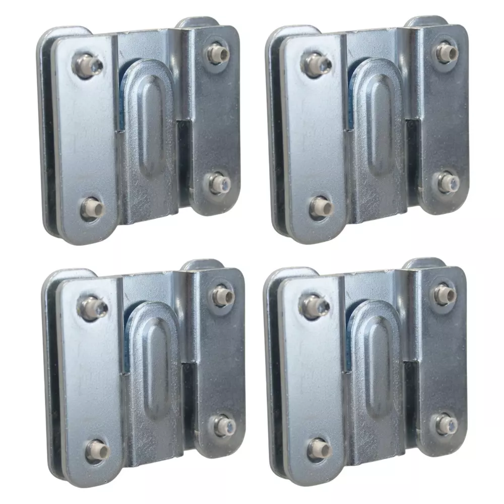 Ebco Hanger Bracket Regular (With Screws) Black Texture Finish, Load Capacity 20 Kg Per Set of 4 Pcs, HBK2 (Set of 4)