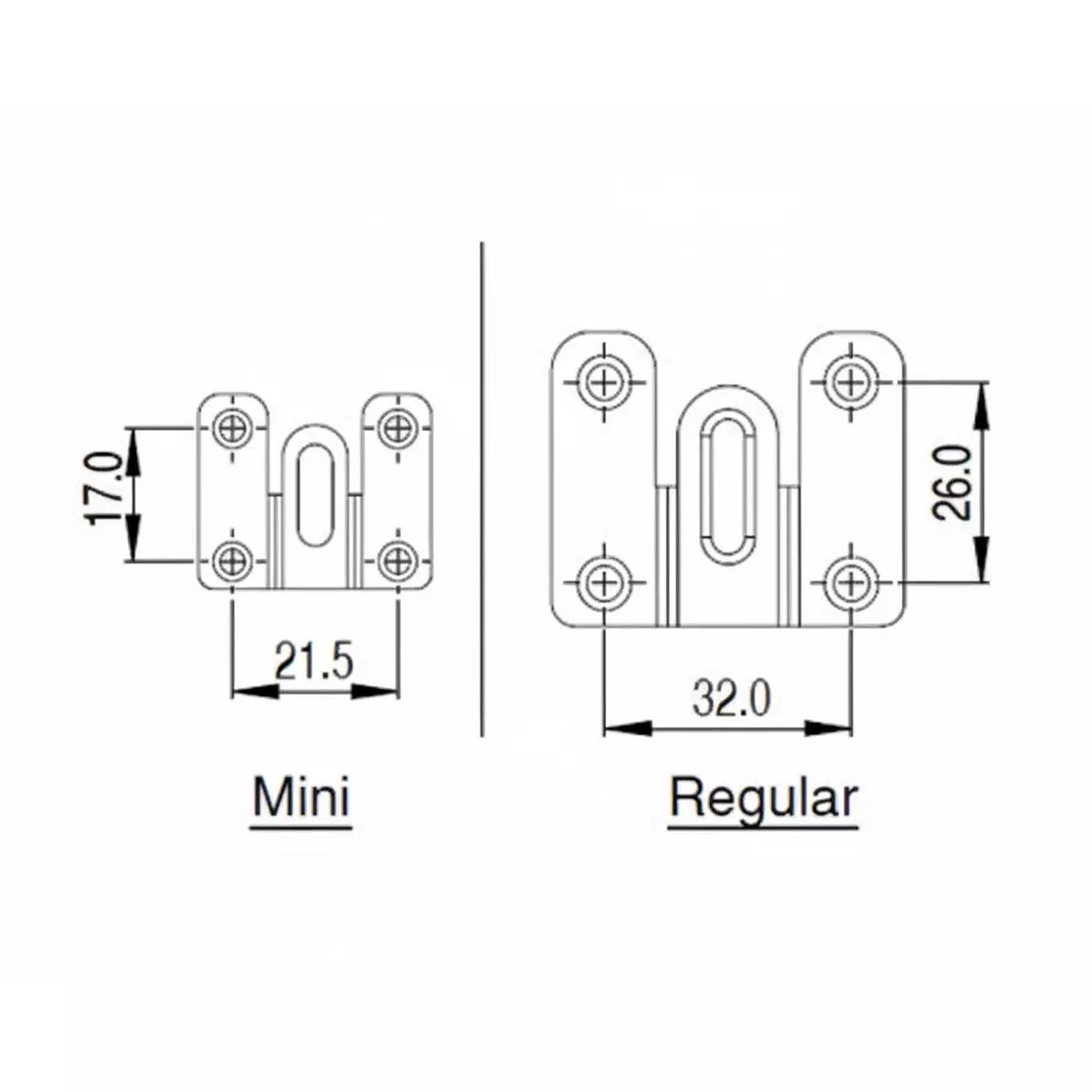 Ebco Hanger Bracket Regular (With Screws) Black Texture Finish, Load Capacity 20 Kg Per Set of 4 Pcs, HBK2 (Set of 4)