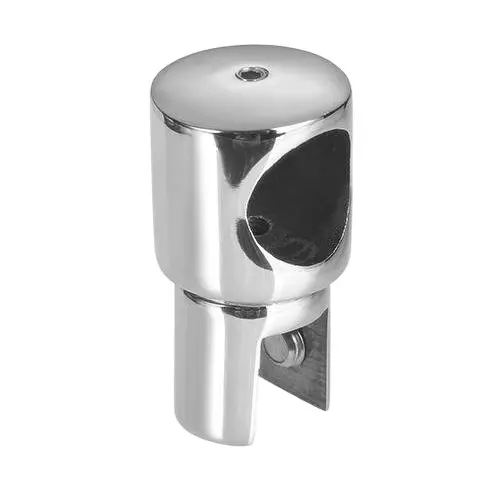 GEZE Pipe to Glass Bracket, Size 19 mm, CP Finish and Brass Body for 19 mm Pipe, 8116011