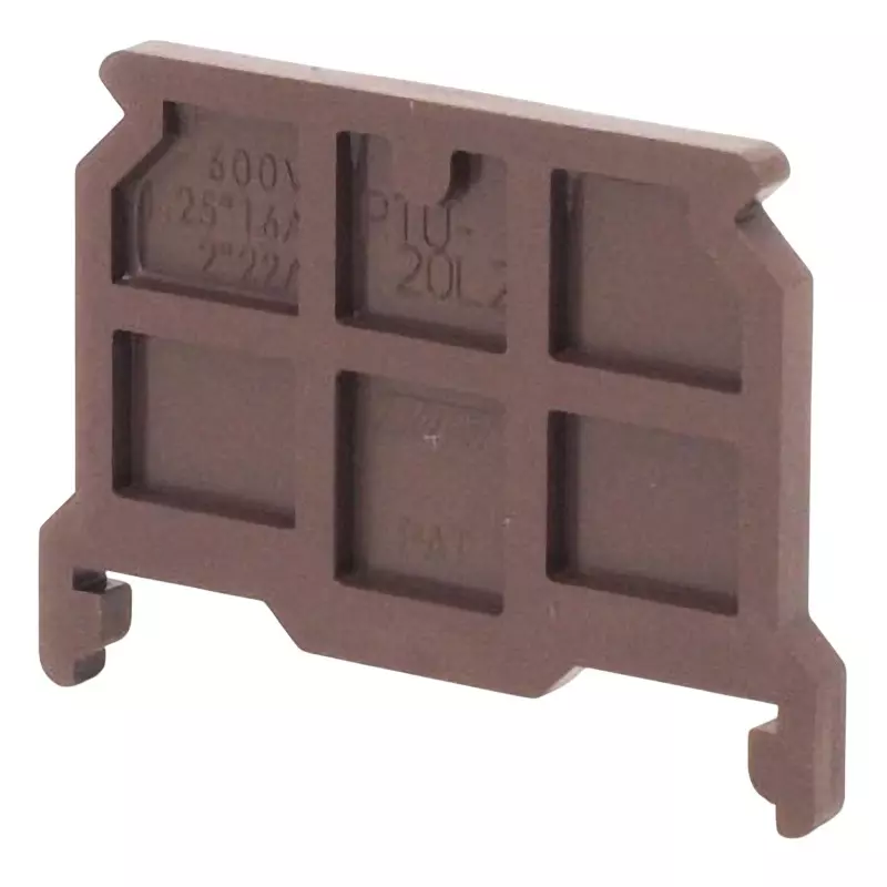 Toyo Giken Rail Mounting End Plate Modified PPE resin (UL94V-0) for Intermediate Plate PTU-20AG, PTU-20L2AG