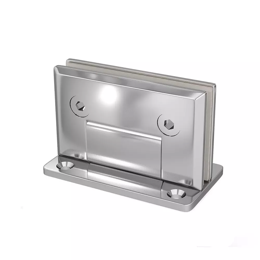 AIDO XL-C 8002 Polished Chrome Finish Shower Fitting Glass to Wall Bracket 90°