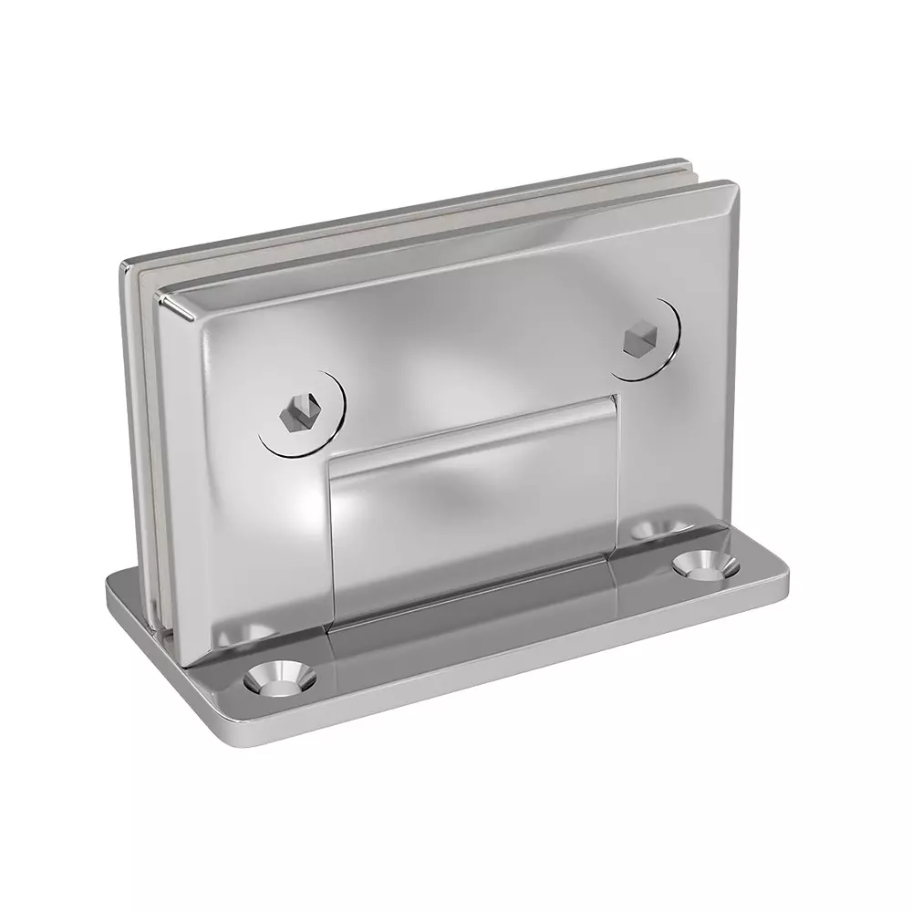 AIDO XL-C 8002 Polished Chrome Finish Shower Fitting Glass to Wall Bracket 90°