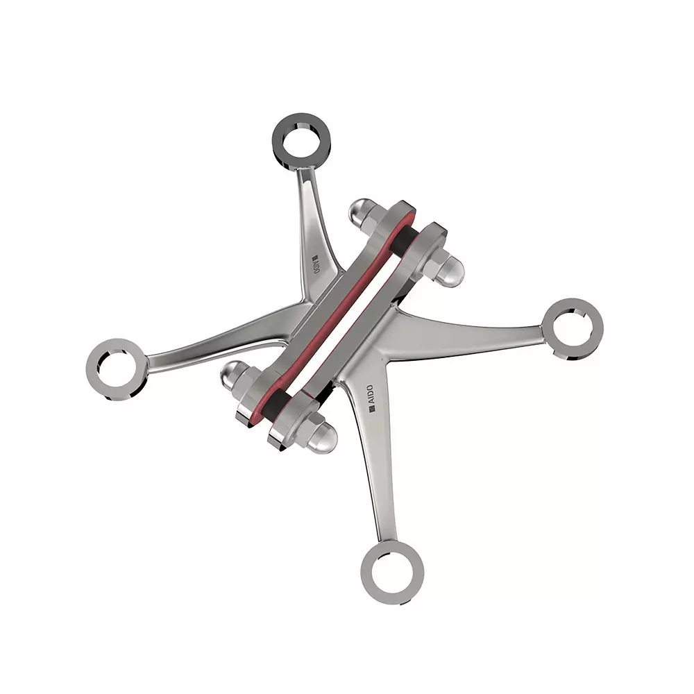 AIDO XL-C 6033 SS Electro Polished 4 Arm Fin Type Spider Fitting