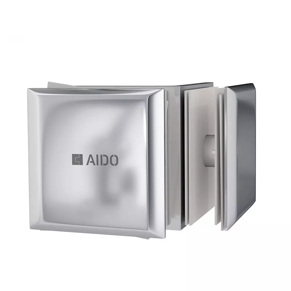 AIDO XL-C 8007 Polished Chrome Finish Shower Fitting Glass to Glass Bracket 90° (Small)