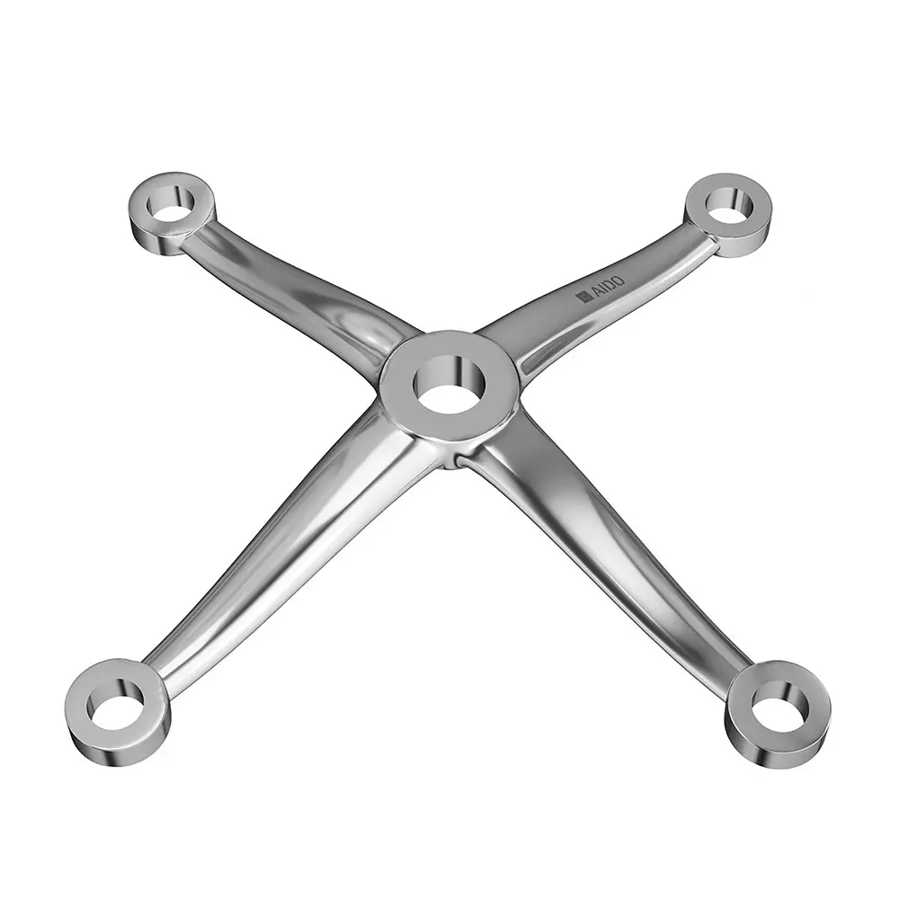 AIDO XL-C 6029 SS Electro Polished 4 Arm Non Fin Type Spider Fitting