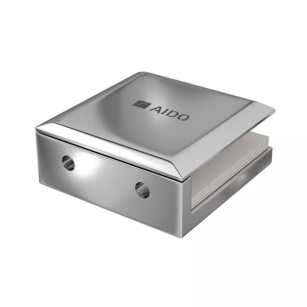 AIDO XL-C 8008 Polished Chrome Finish Shower Fitting Glass to Wall Bracket Small Without Backplate