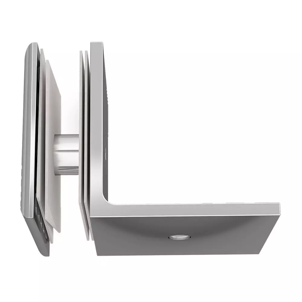 AIDO XL-C 8006 Polished Chrome Finish Shower Fitting Glass to Wall Bracket (Small)