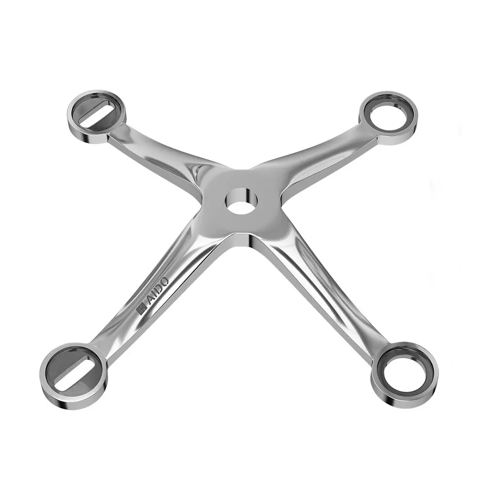 AIDO XL-C 6129 SS Polished Stainless Steel 4 Arm Non Fin Type Spider Fitting K30 Series