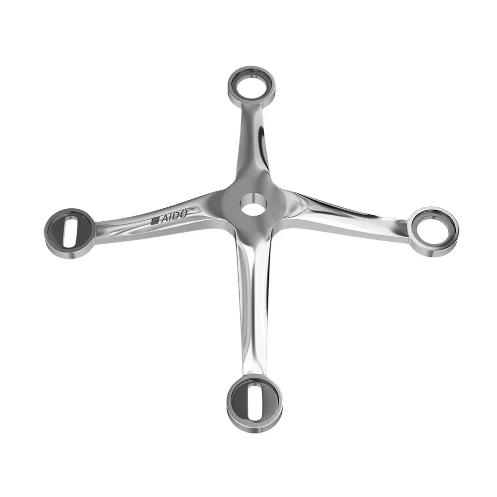 AIDO XL-C 6129 SS Polished Stainless Steel 4 Arm Non Fin Type Spider Fitting K30 Series