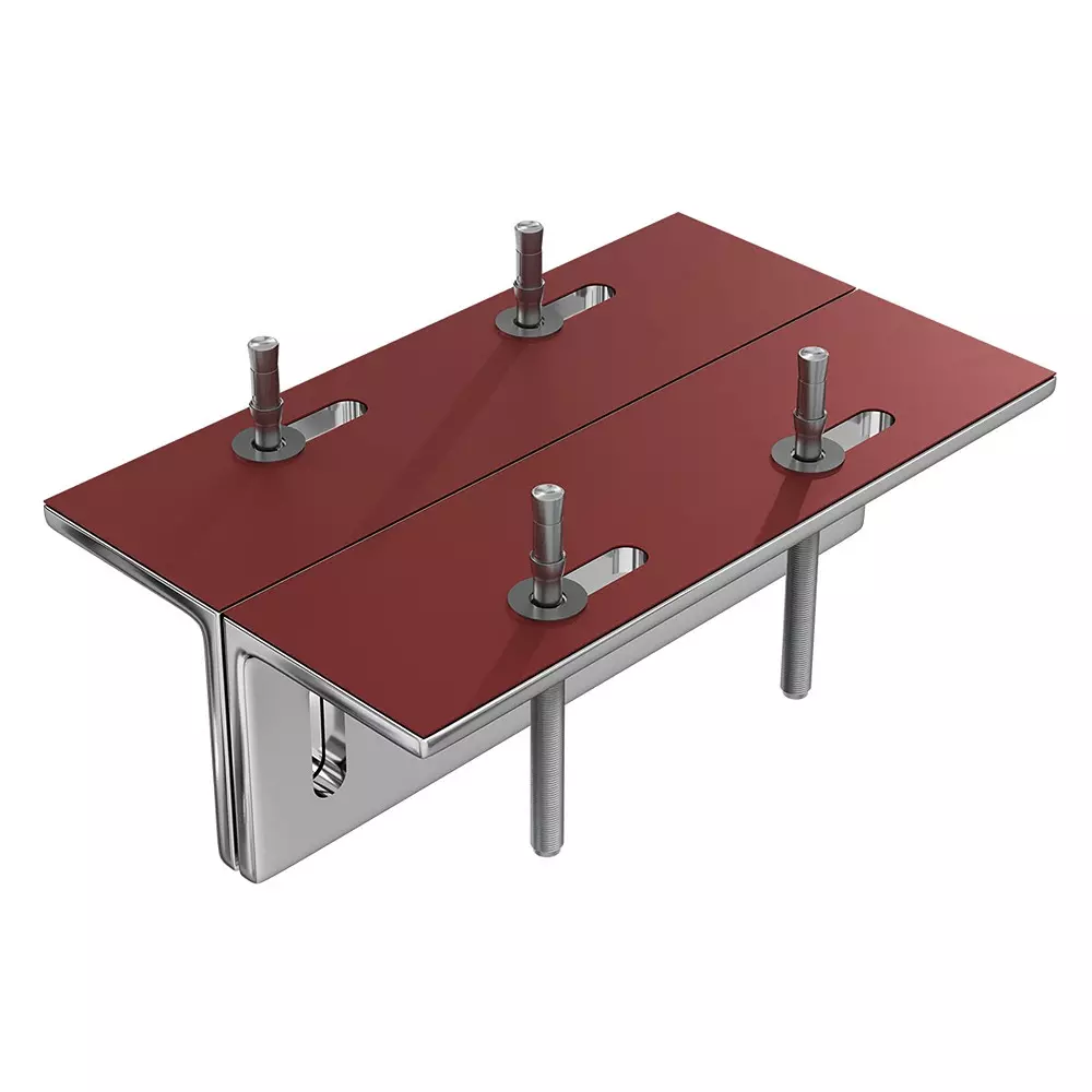 AIDO XL-C 6039 Nickel Chromium Plated Steel Fin Bracket