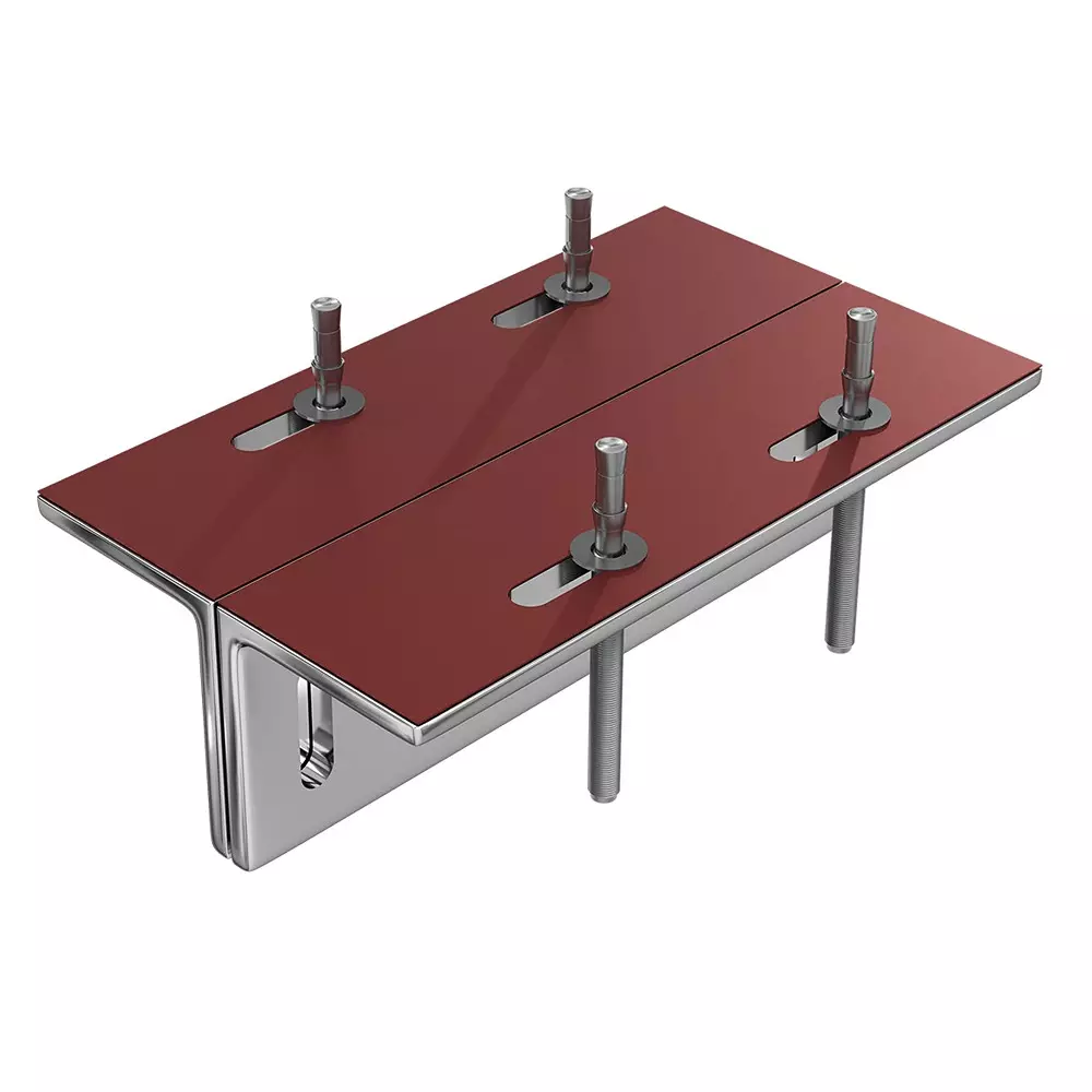 AIDO XL-C 6039 Nickel Chromium Plated Steel Fin Bracket
