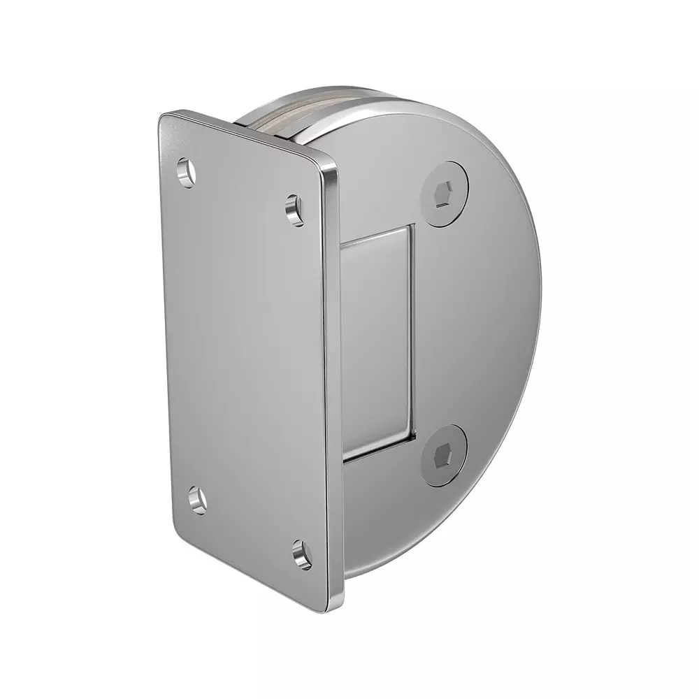AIDO XL-C Polished Chrome Finish Shower Fitting Glass to Wall Bracket 90 Degree