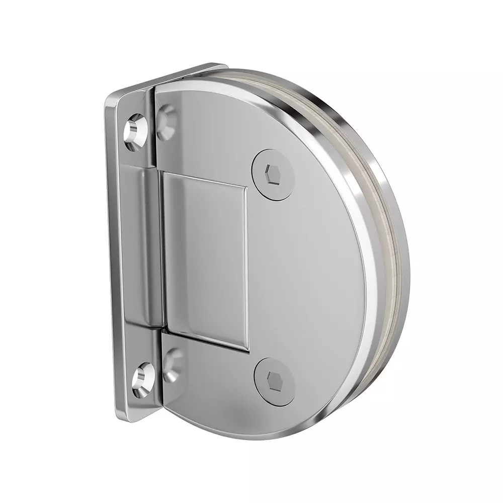 AIDO XL-C 5002 Polished Chrome Shower Swing Fitting Glass to Wall Bracket 90 Degree (Big)
