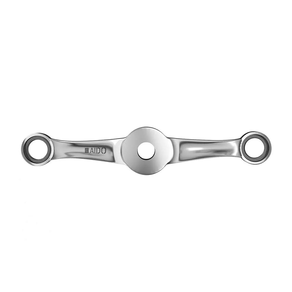 AIDO XL-C 6127 SS Polished Stainless Steel 2 Arm 180º Non Fin Type Spider Fitting K30 Series