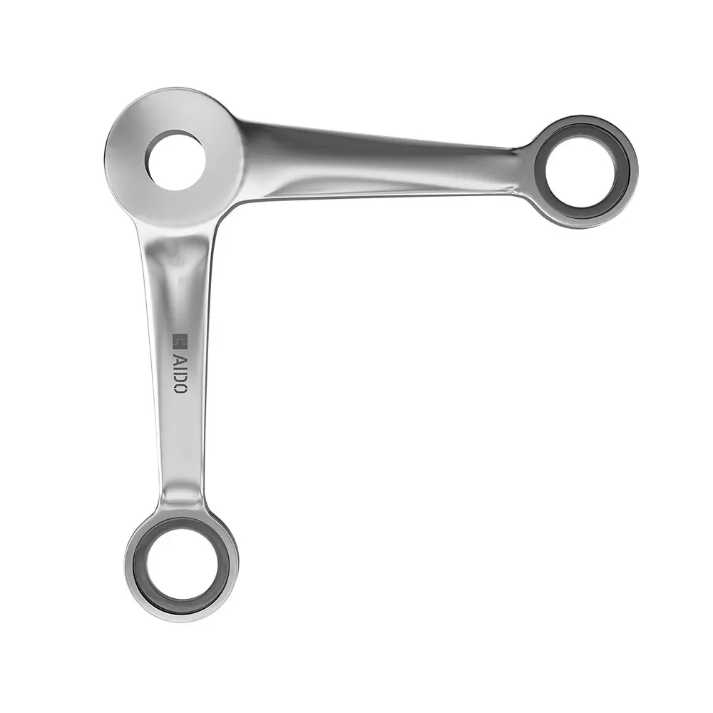 AIDO XL-C 6128 SS Polished Stainless Steel 2 Arm Non Fin Type Spider Fitting K30 Series