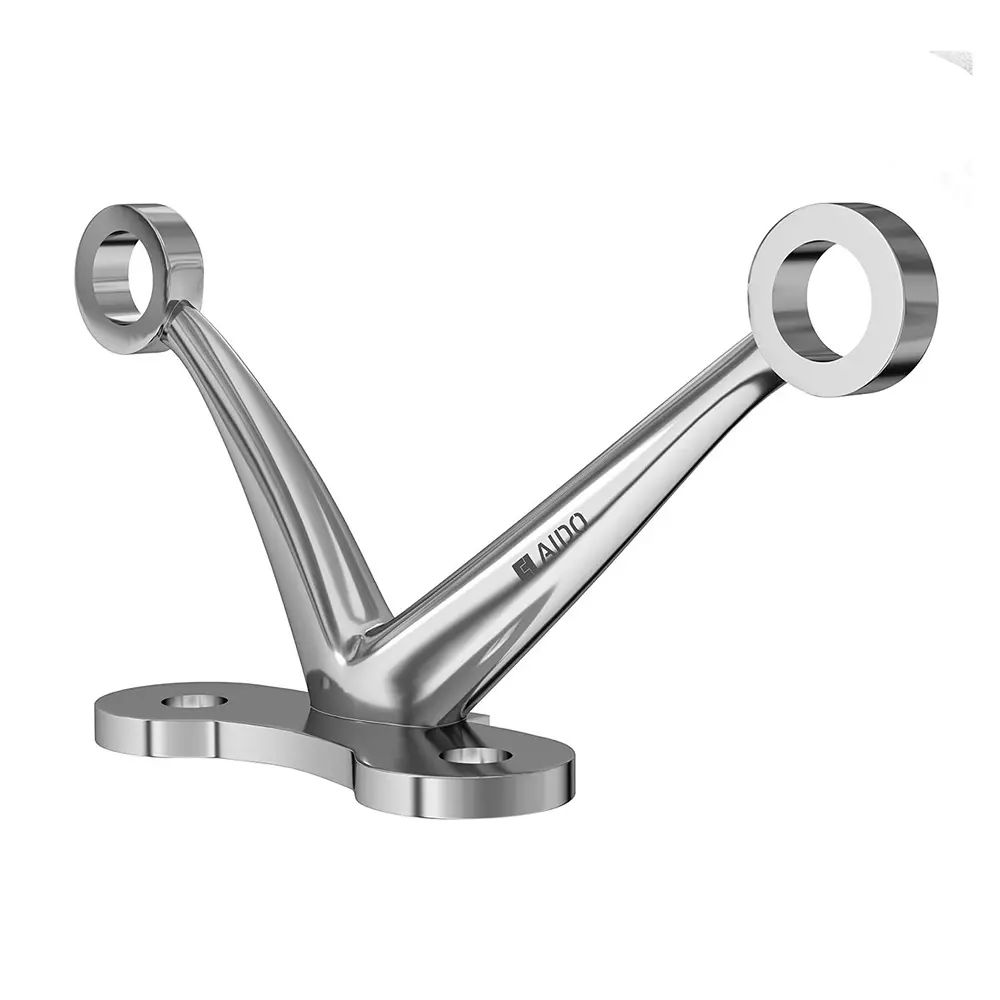 AIDO XL-C 6031 SS Electro Polished 2 Arm 90º Fin Type Spider Fitting