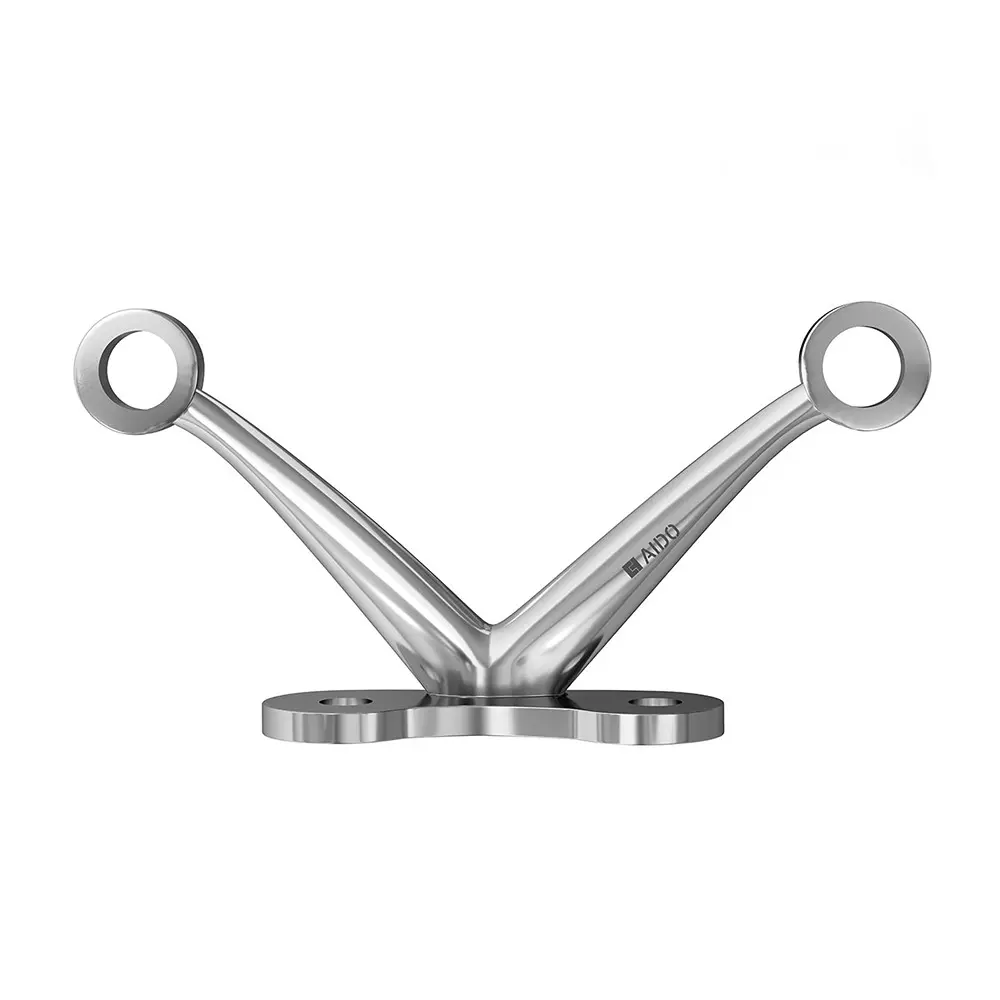 AIDO XL-C 6031 SS Electro Polished 2 Arm 90º Fin Type Spider Fitting