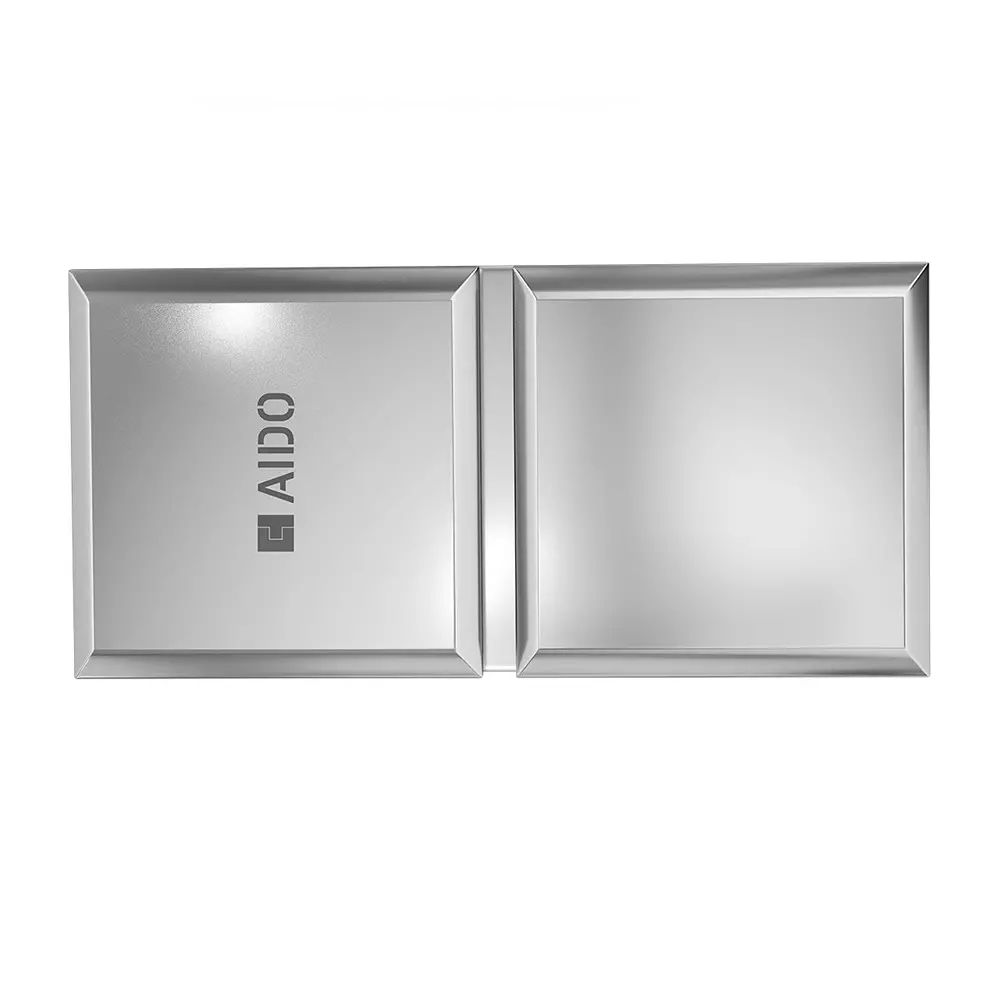 AIDO XL-C 8010 Polished Chrome Finish Shower Fitting Glass to Glass Bracket 180° Small