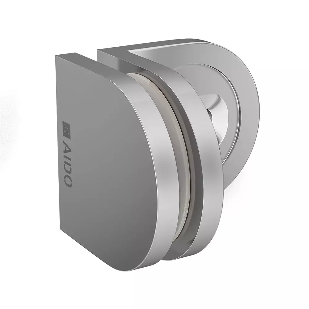 AIDO XL-C 5006 Polished Chrome Shower Swing Fitting Glass to Wall Bracket 90 Degree (Small)