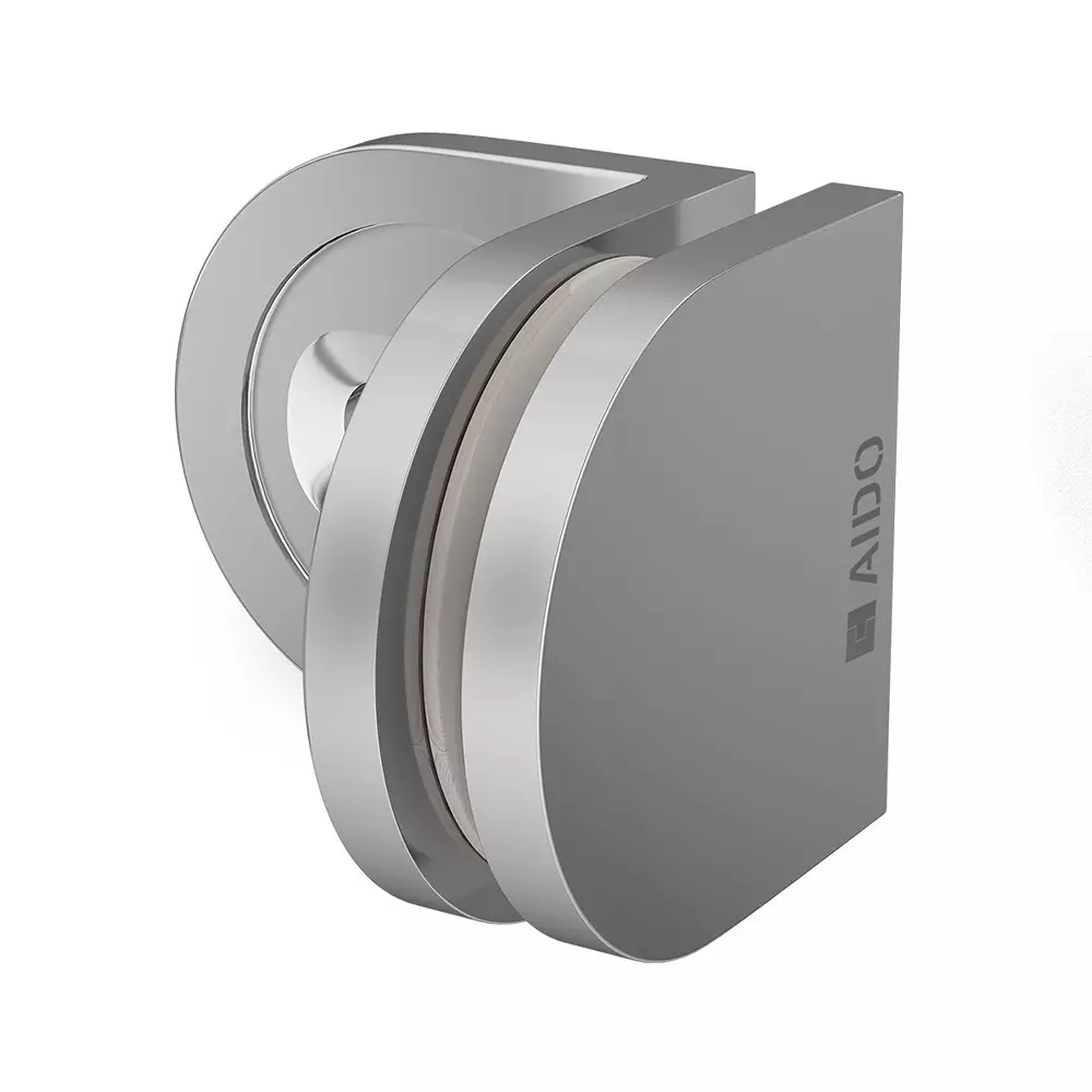 AIDO XL-C 5006 Polished Chrome Shower Swing Fitting Glass to Wall Bracket 90 Degree (Small)
