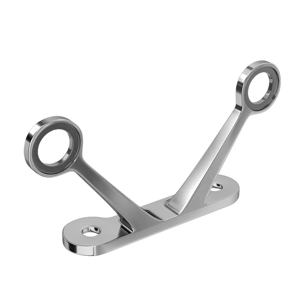 AIDO XL-C 6131 SS Polished Stainless Steel 2 Arm 90º Fin Type Spider Fitting K30 Series