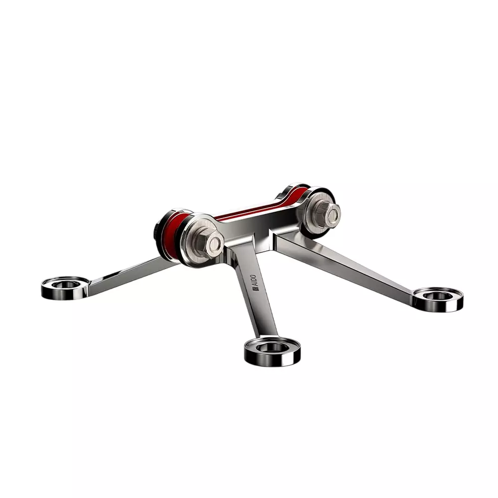 AIDO XL-C 6133 SS Polished Stainless Steel 4 Arm Fin Type Spider Fitting K30 Series