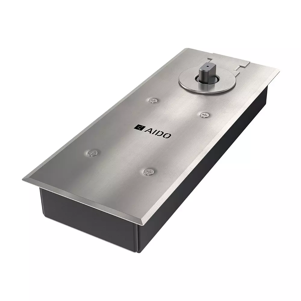 AIDO XL-C 5101 Floor Spring with 90 Degree Hold Open with Wooden Door Accessories - EN 3