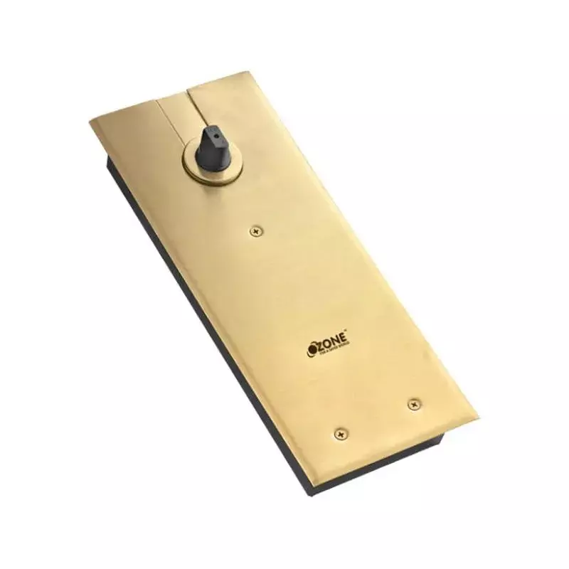 OZONE Cam Action Floor Spring with Double Cylinder High-Grade SS 304 Gold M-PVD Finish, FS-8400 STD GOLD M-PVD