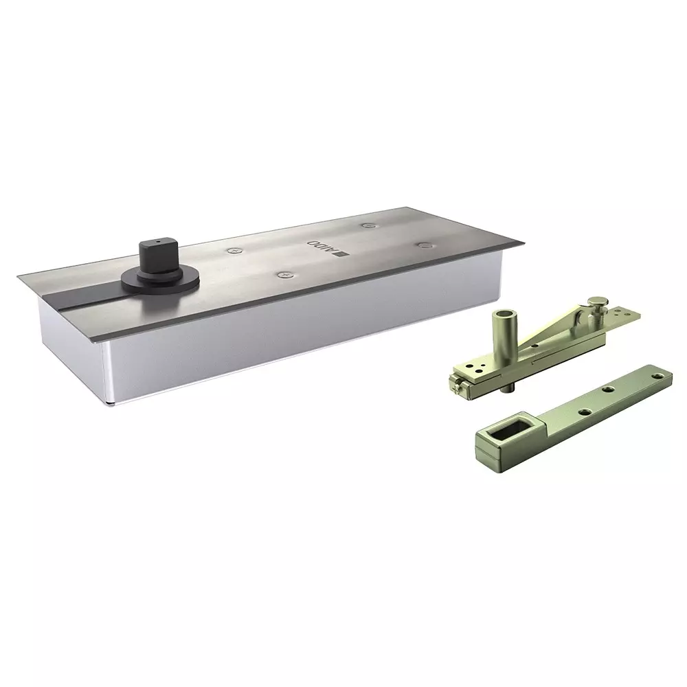 AIDO XL-C 6111 Floor Spring Size 3 90° Hold Open With Accessories