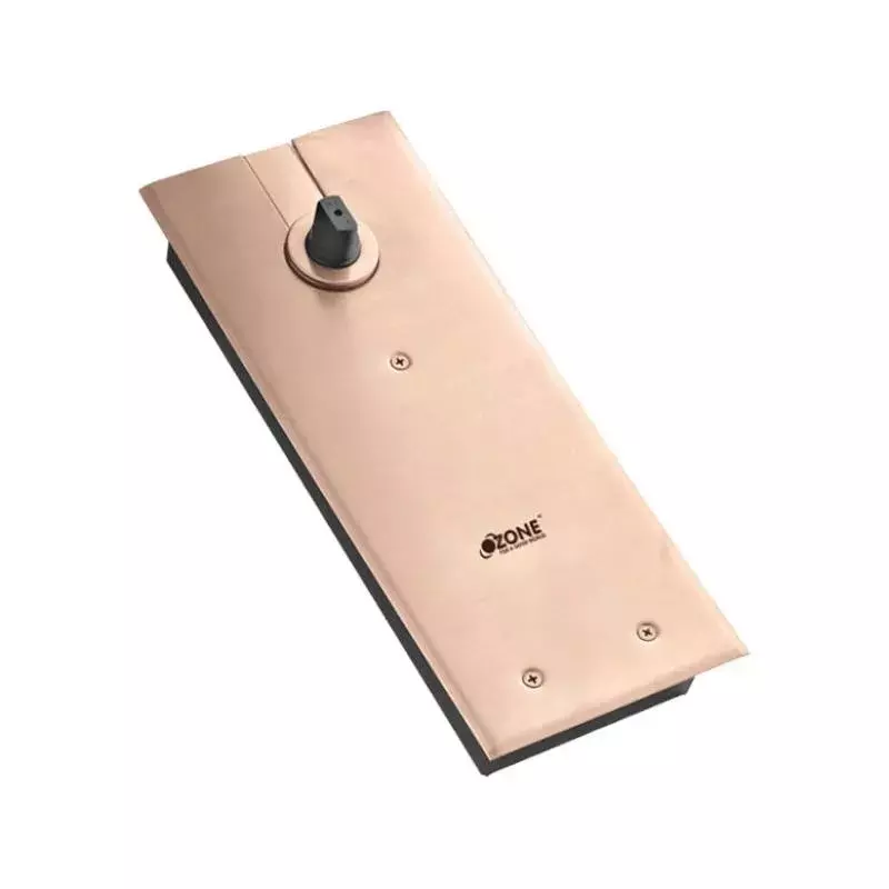 OZONE Cam Action Floor Spring with Double Cylinder High-Grade SS 304 Gold M-PVD Finish, FS-8400 STD ROSE-GOLD M-PVD