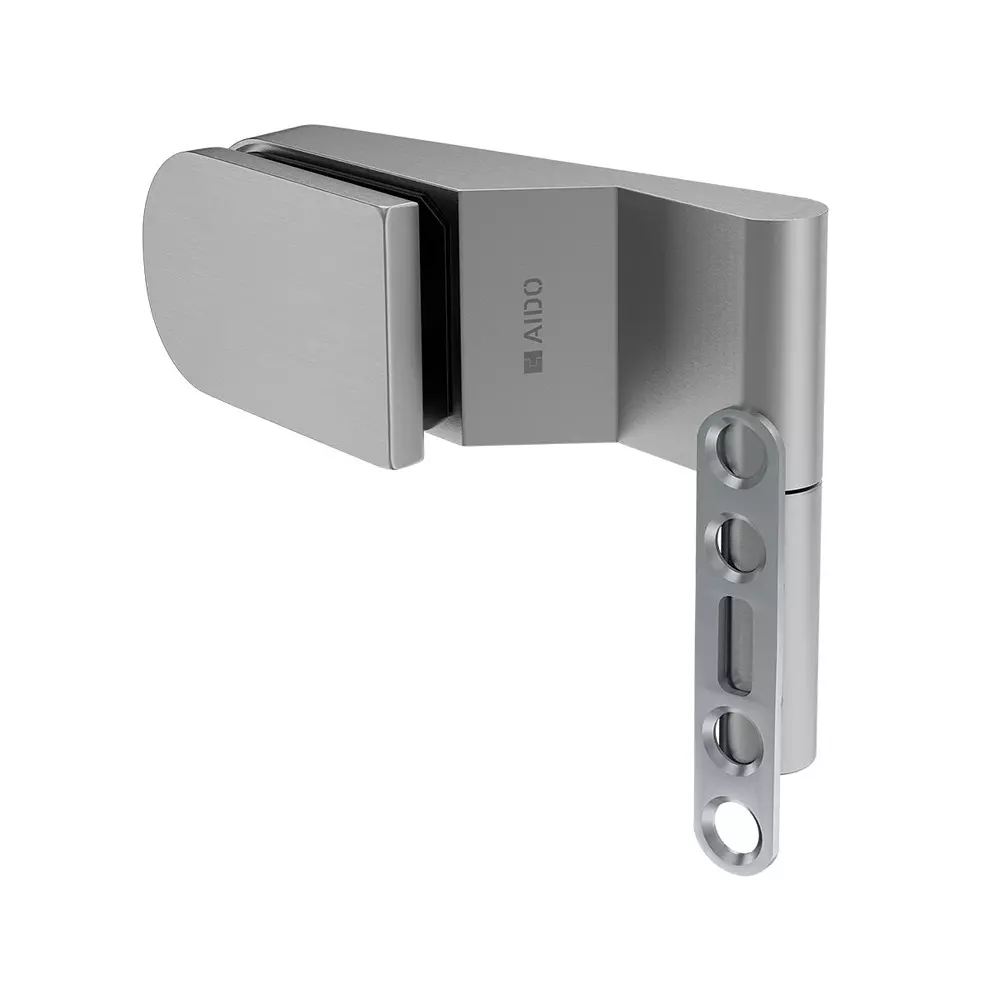 AIDO XL-C 305 Aluminium Silver Finish Internal Glass Door Hinge