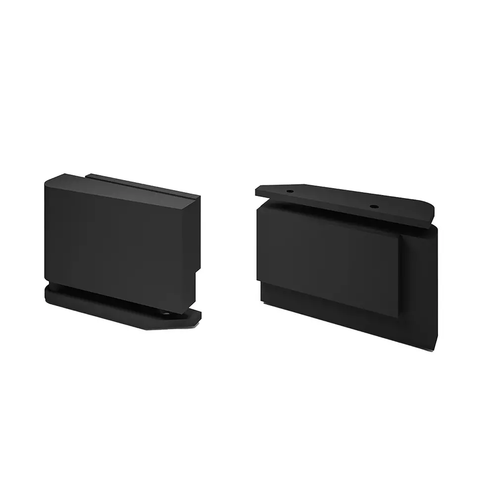 AIDO XL-C OSCILIO Top & Bottom Corner Hinge Matt Black Finish for 8-10 mm Glass Thickness, XL-C 5444