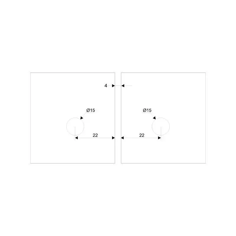 OZONE Glass to Glass Connector 180° Premium-Grade Metal Polished Stainless Steel Finish, OGC-555-ED STD PSS