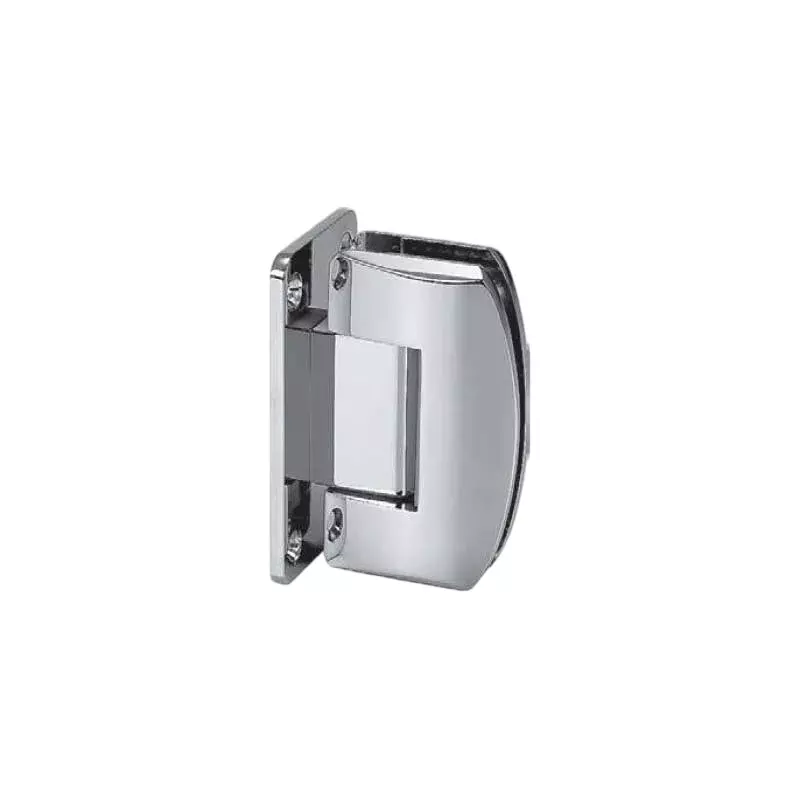 OZONE Wall to Glass Hinge Brass Satin Nickel Finish, OSH-11 STD SN