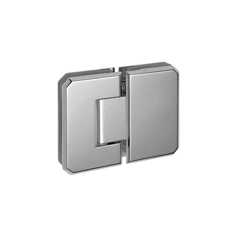 OZONE Glass to Glass Hinge 180° Double Action Type Brass Chrome Polished Finish, OSH-2 STD CP