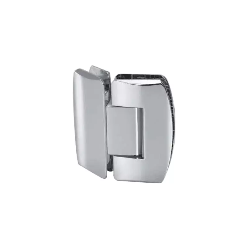 OZONE Glass to Glass Hinge 135° Double Action Type Brass Chrome Polished Finish, OSH-33 STD CP