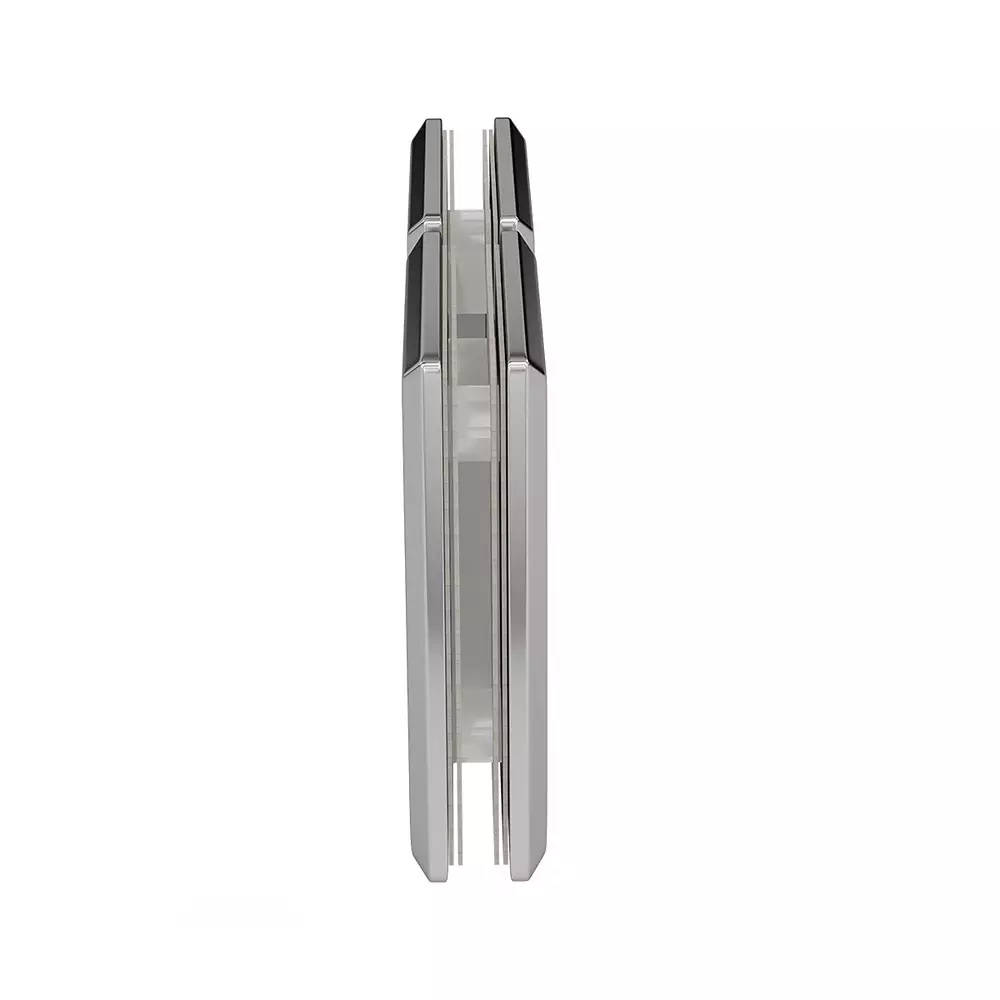 AIDO XL-C 8004 Polished Chrome Finish Shower Fitting Glass to Glass Hinge 180°
