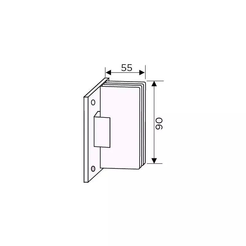 ozone-wall-to-glass-hinge-satin-nickel-finish-osh-1-std-sn