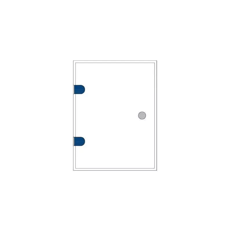 OZONE Wall-to-Glass Hinge for 6–8 mm Glass Thickness Chrome Polished Finish, OSH-66 STD CP