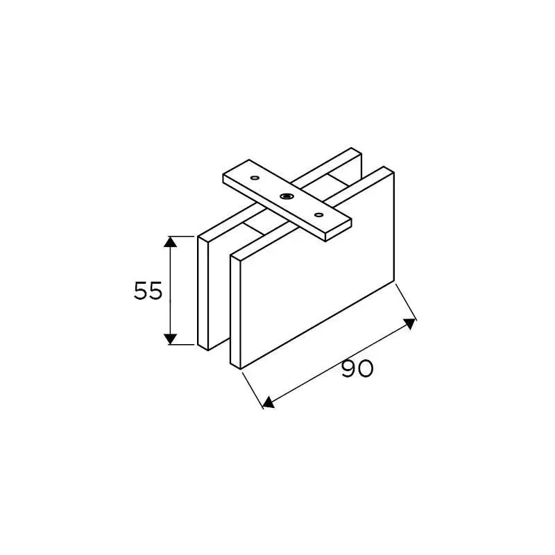 OZONE Pivot Hinge for 8–10 mm Glass Thickness Chrome Polished, OSH-7 STD CP