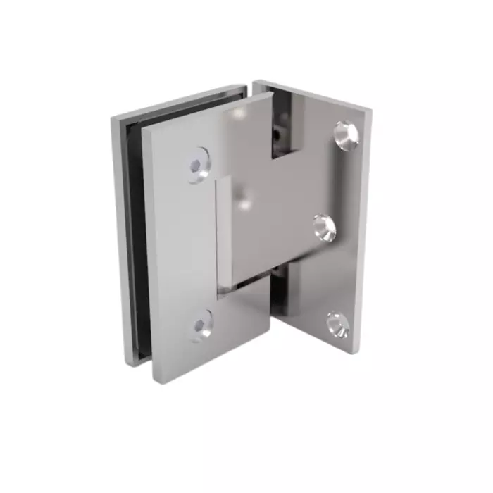 Hafele Wall to Glass Shower Door Offset Hinge Chrome Polished 90º Wall to Glass, 981.22.548